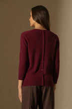 Pull Col Rond - Whitney - Bordeaux