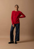 Pull Col Rond - Wilma - Rouge