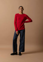 Pull Col Rond - Wilma - Rouge