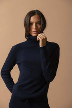 Pull Col Roulé - Tracy - Navy