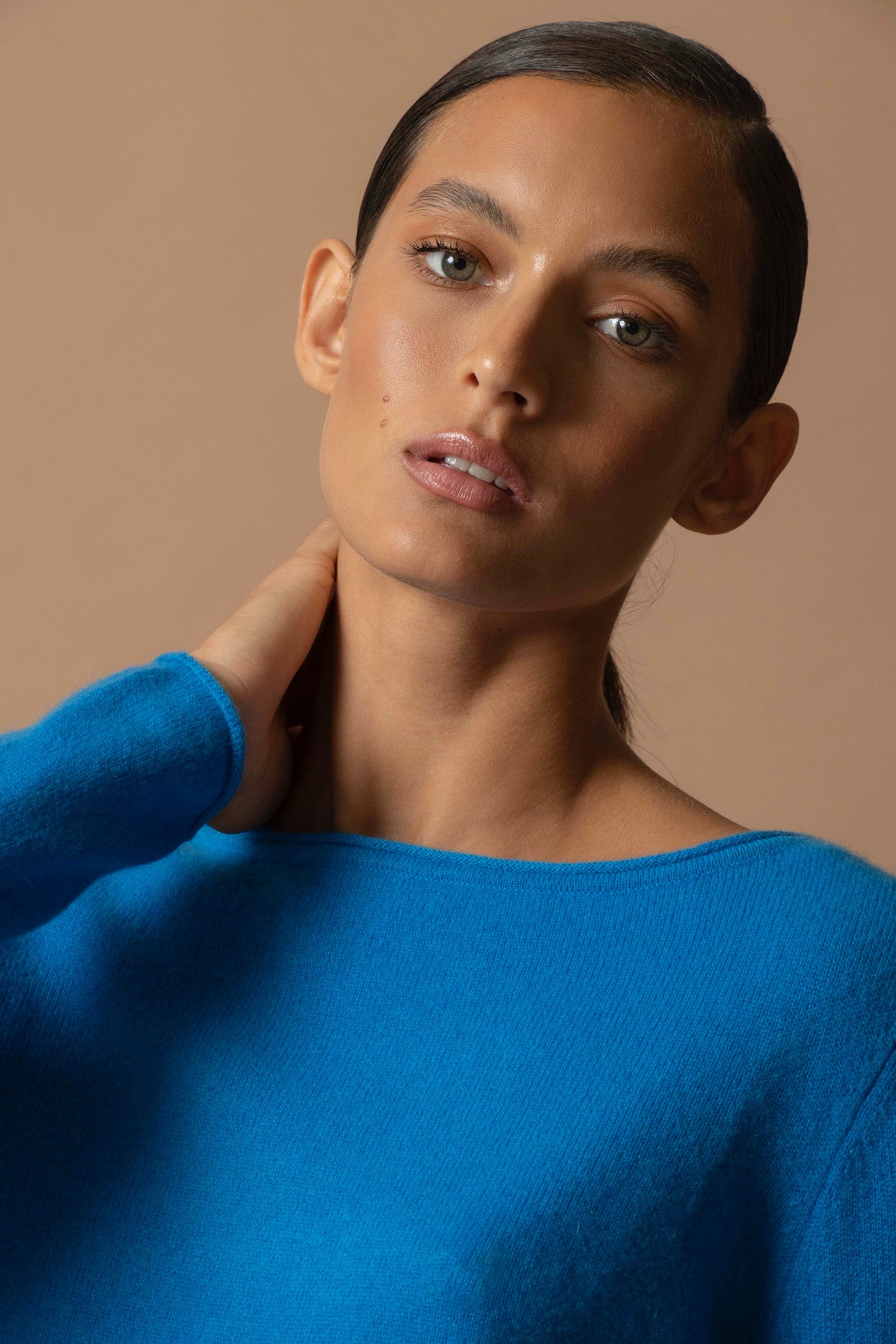 Pull Col Bateau - Megan - Azur
