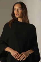 Poncho 4 Fils - Georgia - Noir