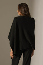 Poncho 4 Fils - Georgia - Noir