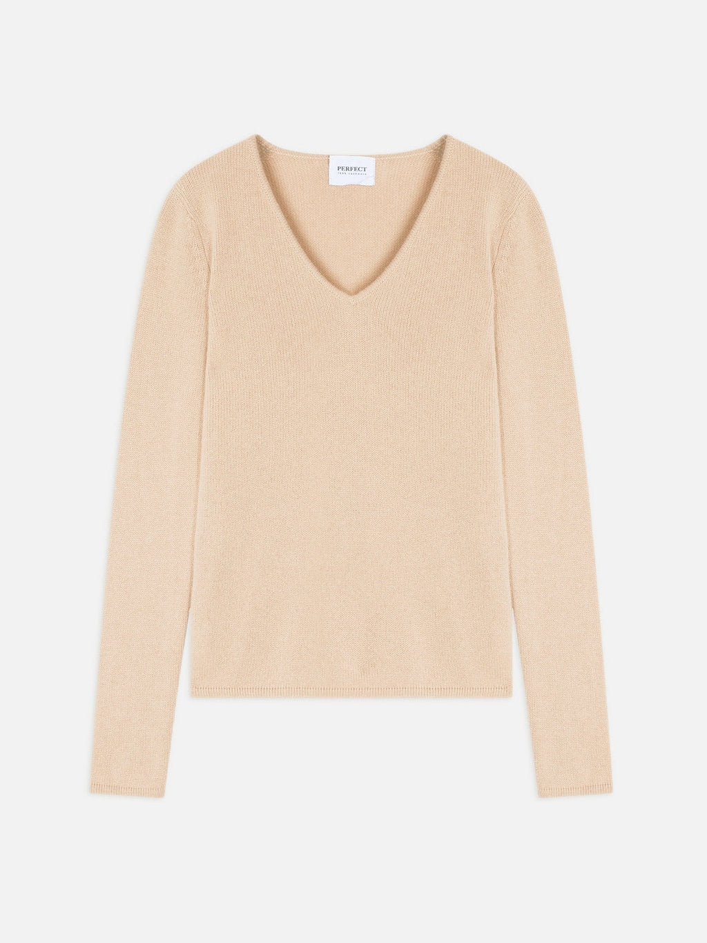 Pull Col V 4 Fils - Gaby - Sable