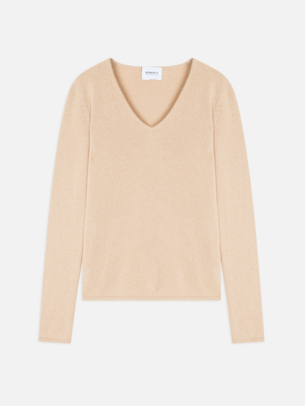 Pull Col V 4 Fils - Gaby - Sable