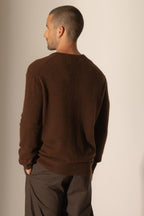 Pull Col V Lorenzo - Café