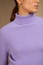 Pull Col Roulé - Elly - Lavande