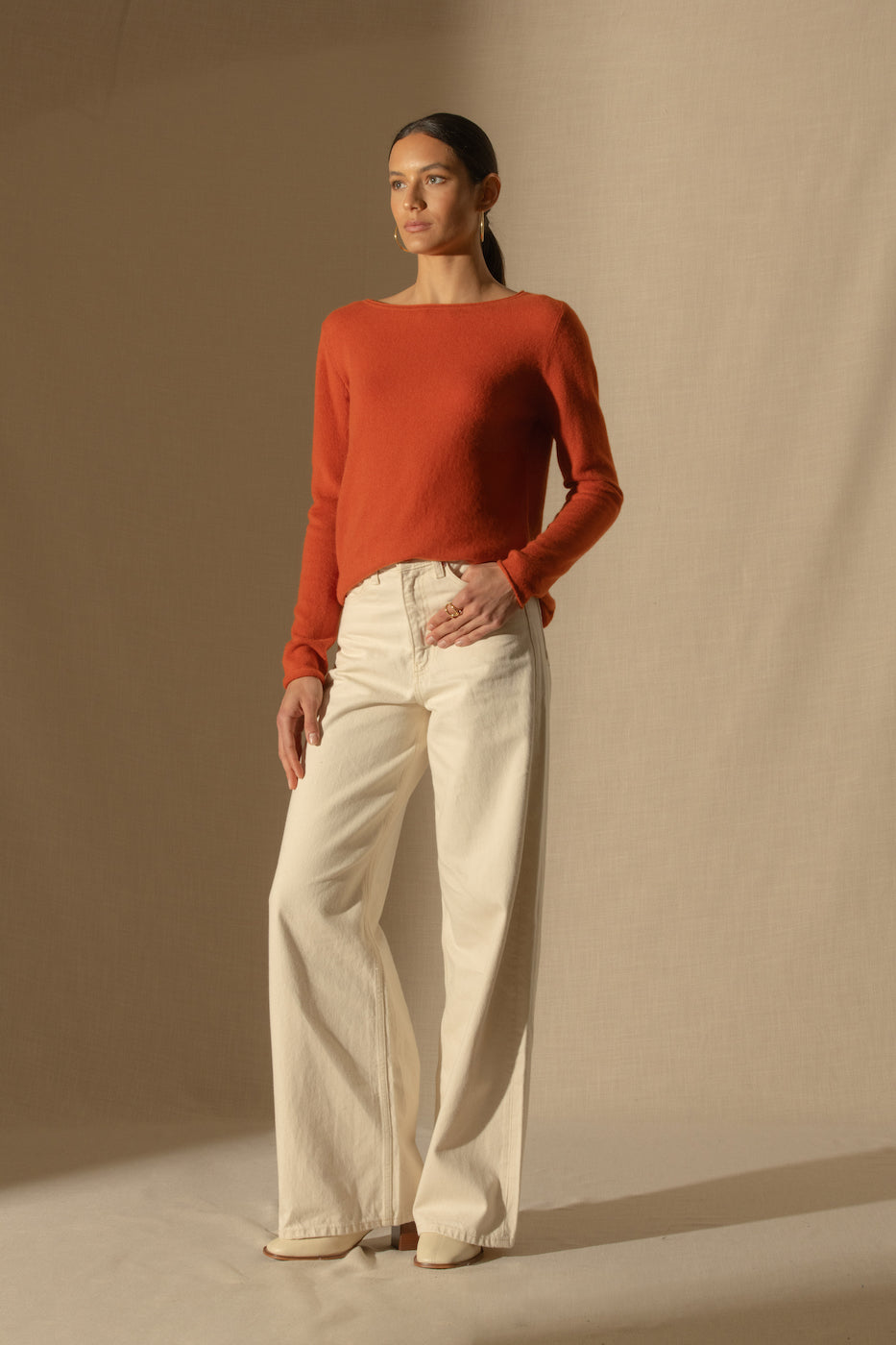 Pull Col Bateau - Megan - Safran