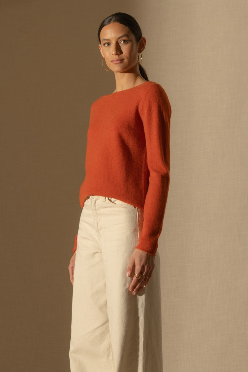 Pull Col Bateau - Megan - Safran