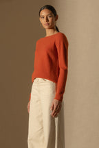 Pull Col Bateau - Megan - Safran
