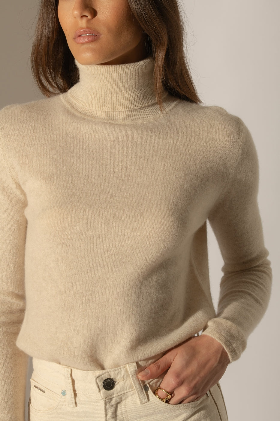 Pull Col Roulé - Ashley - Avoine