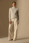 Pull Col Roulé 4 Fils - Willow - Gris Perle Chiné