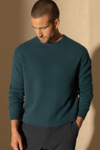 Pull Col Rond - Blake - Vert Canard