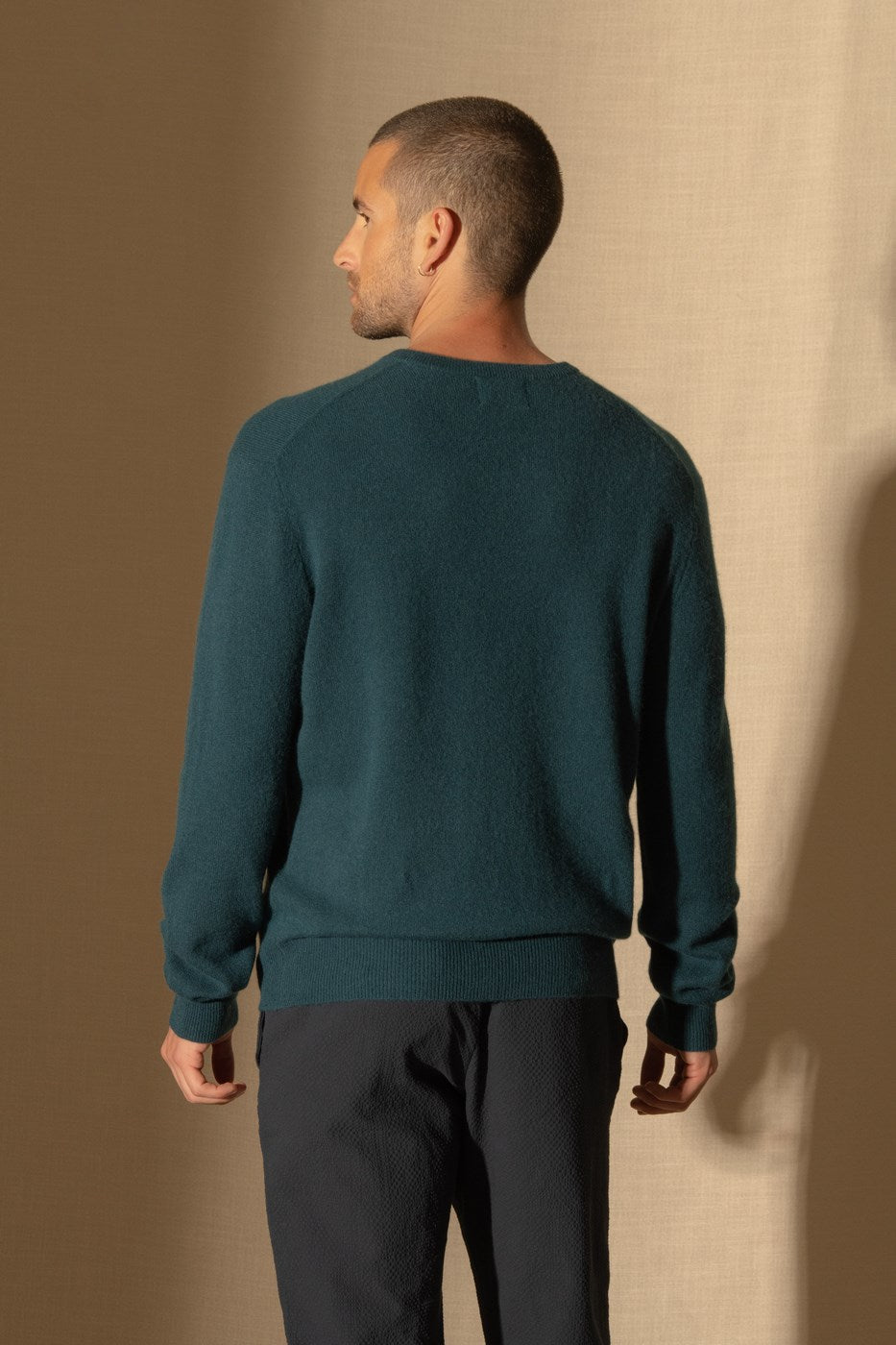Pull Col Rond - Blake - Vert Canard