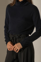 Pull Col Montant - Nethan - Navy