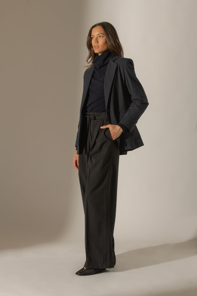 Pull Col Montant - Nethan - Navy