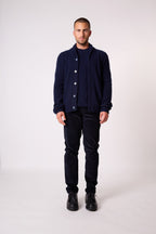 Veste Boutonnée Col Châle 4 Fils - Gilmour - Navy