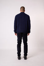 Veste Boutonnée Col Châle 4 Fils - Gilmour - Navy