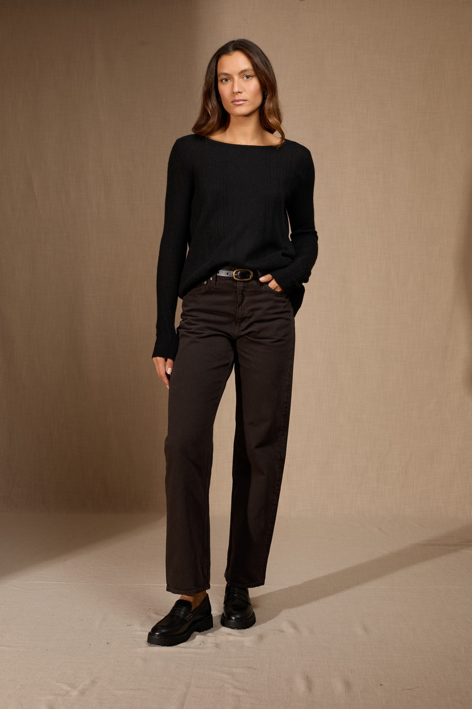 Pull Col Bateau - Bantaskin - Noir