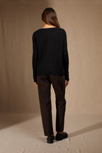 Pull Col Bateau - Bantaskin - Noir