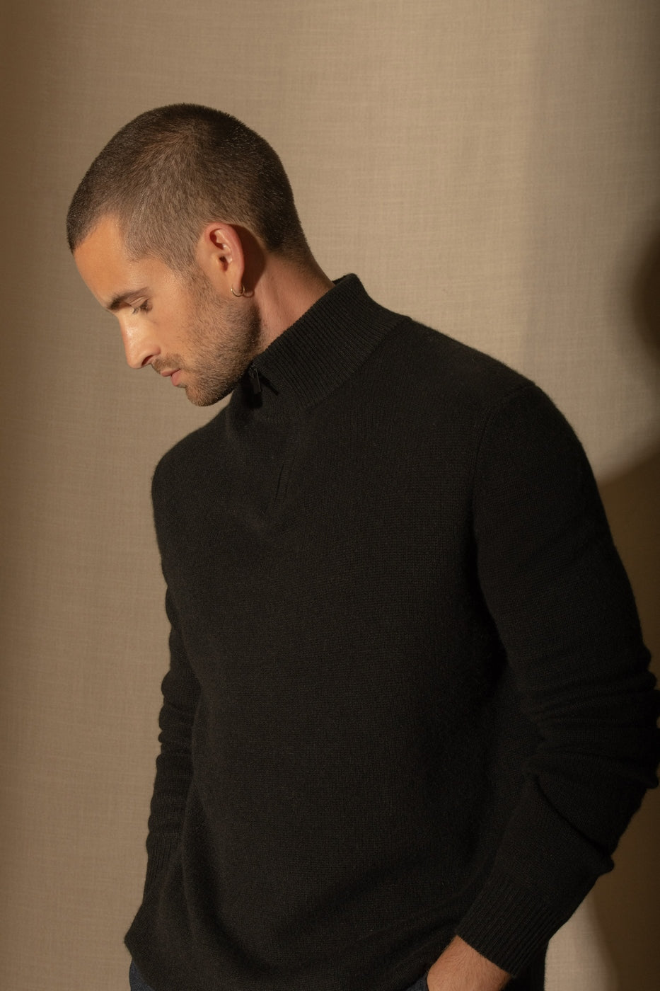 Pull Camionneur 4 Fils - Louis - Noir