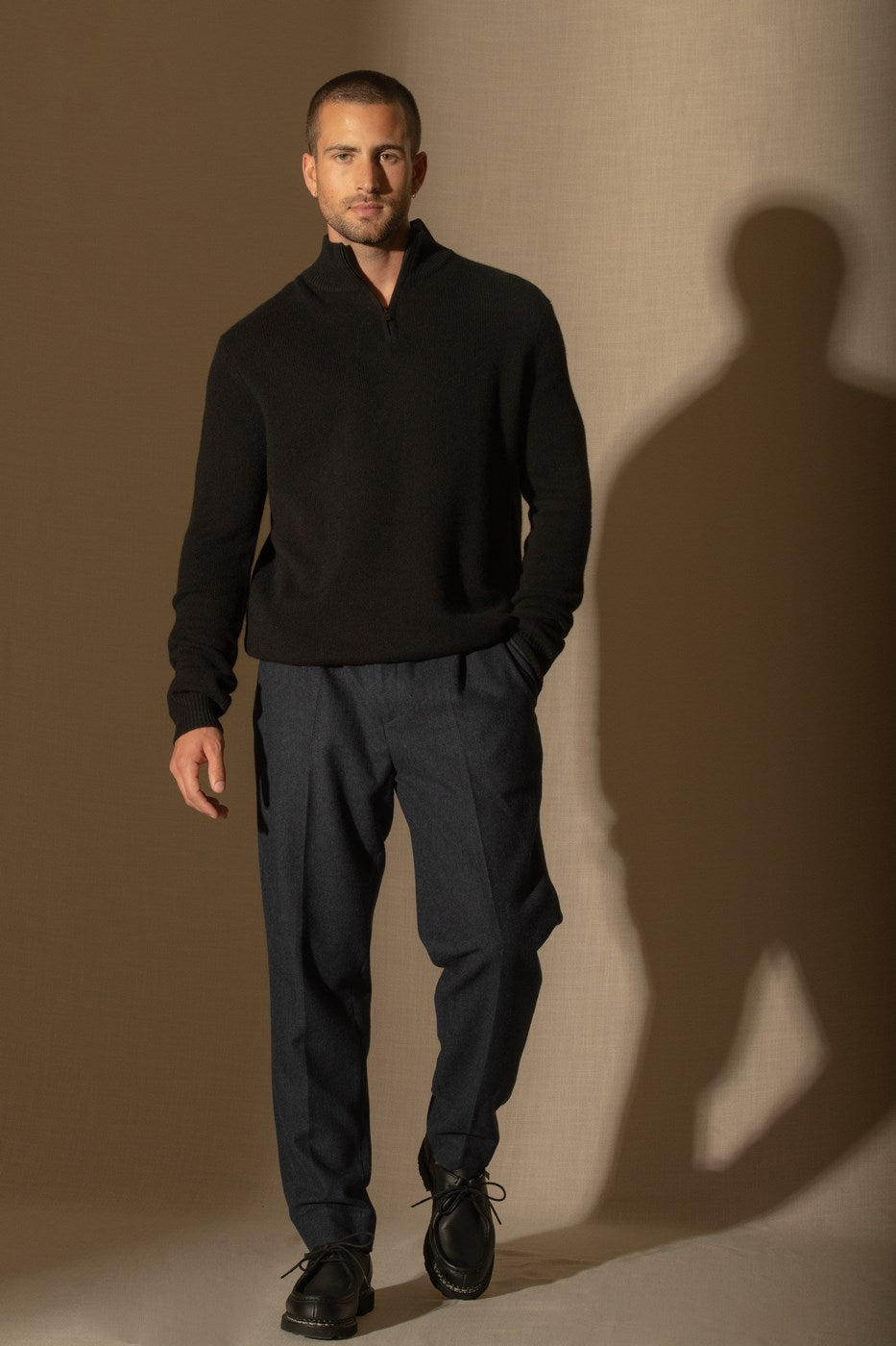 Pull Camionneur 4 Fils - Louis - Noir