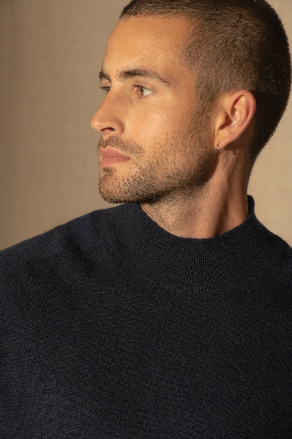 Pull Col Montant - Raphael - Navy