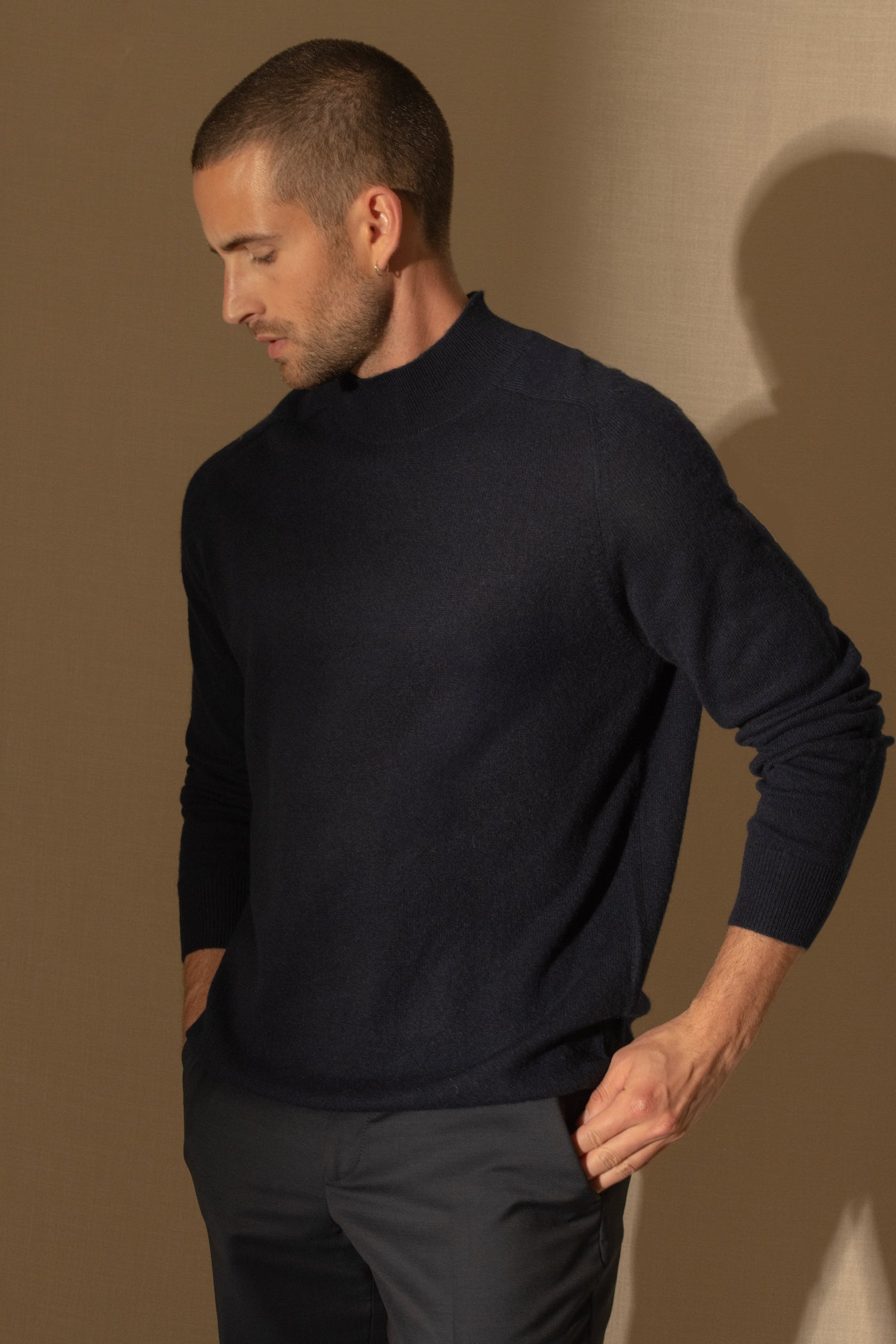 Pull Col Montant - Raphael - Navy