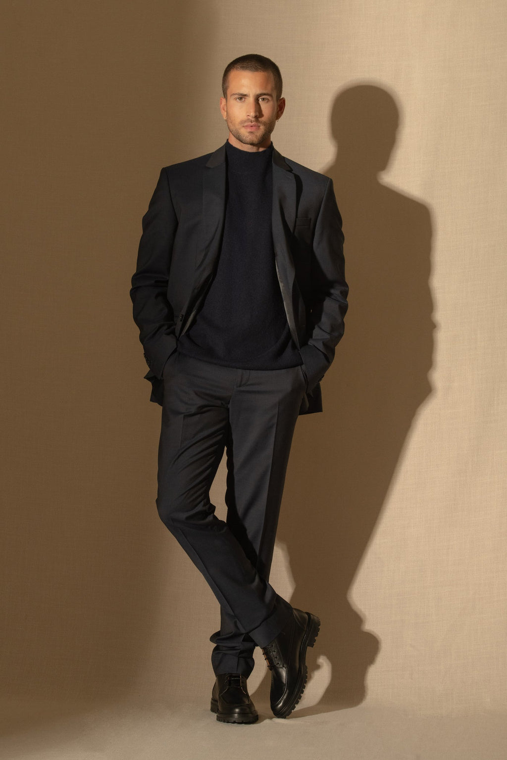 Pull Col Montant - Raphael - Navy