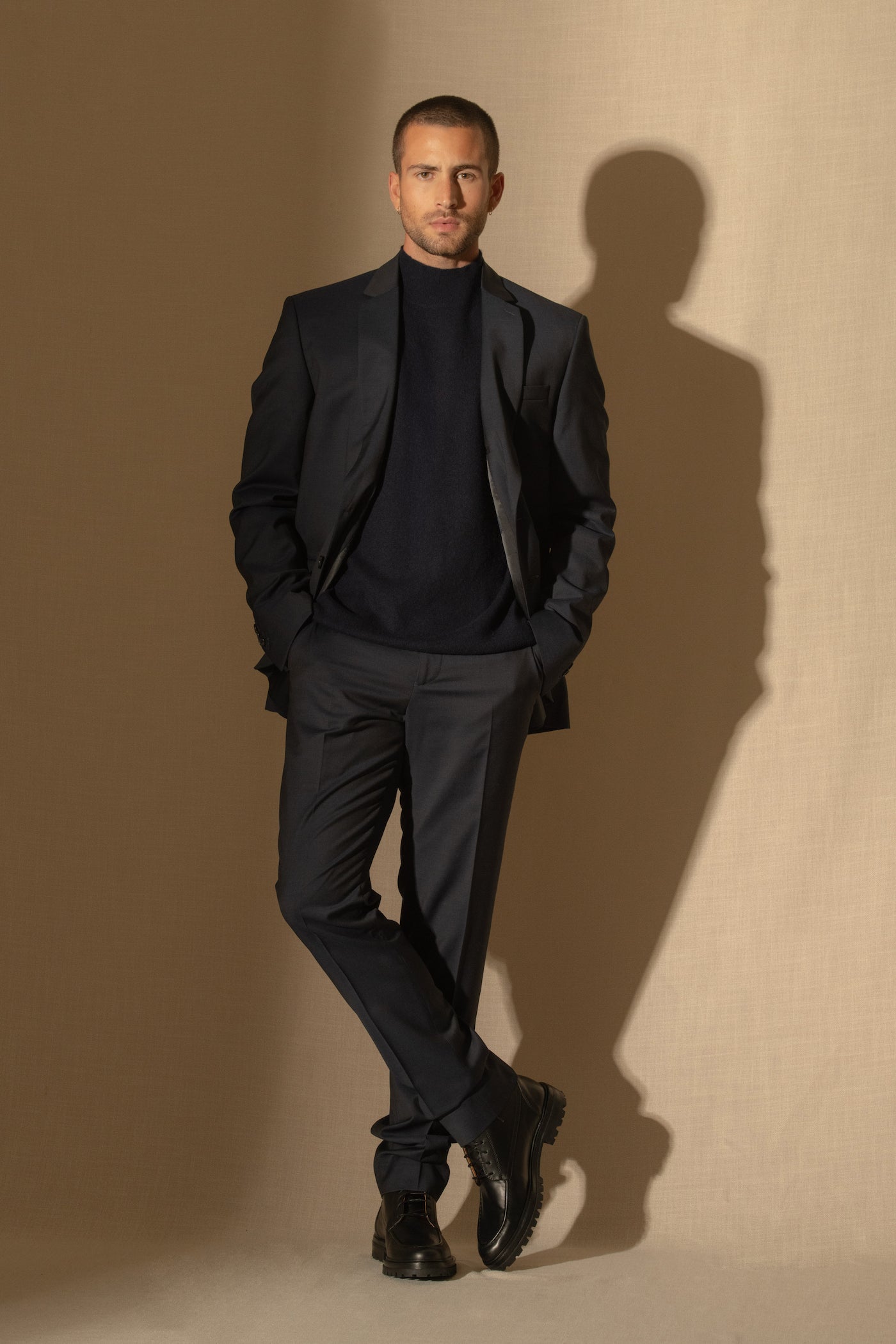 Pull Col Montant - Raphael - Navy