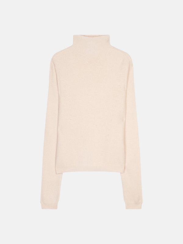 Pull Col Montant - Ruby - Poudre