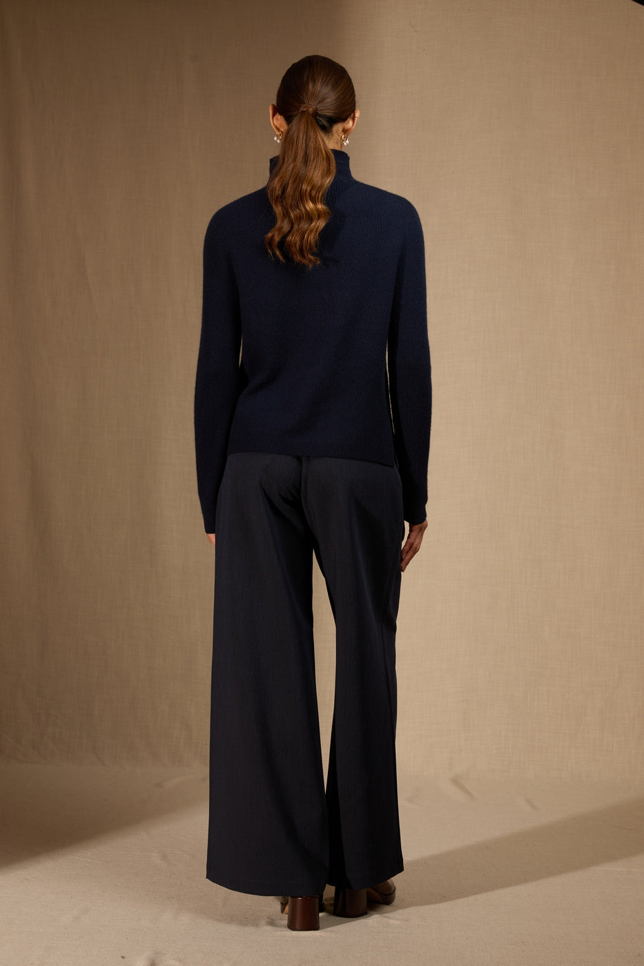 Pull Col Montant - Ruby - Navy