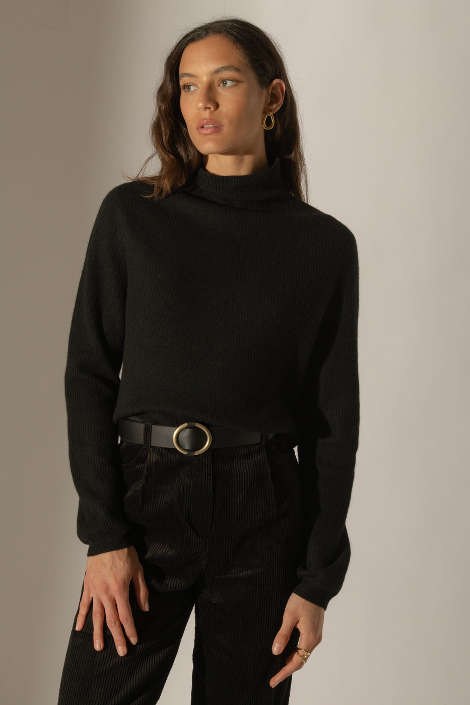 Pull Col Montant - Ruby - Noir