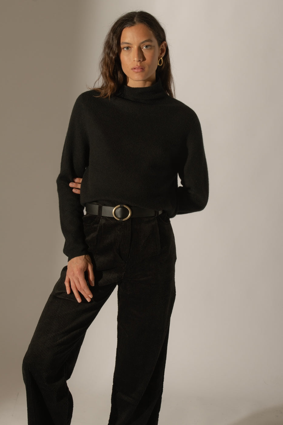 Pull Col Montant - Ruby - Noir