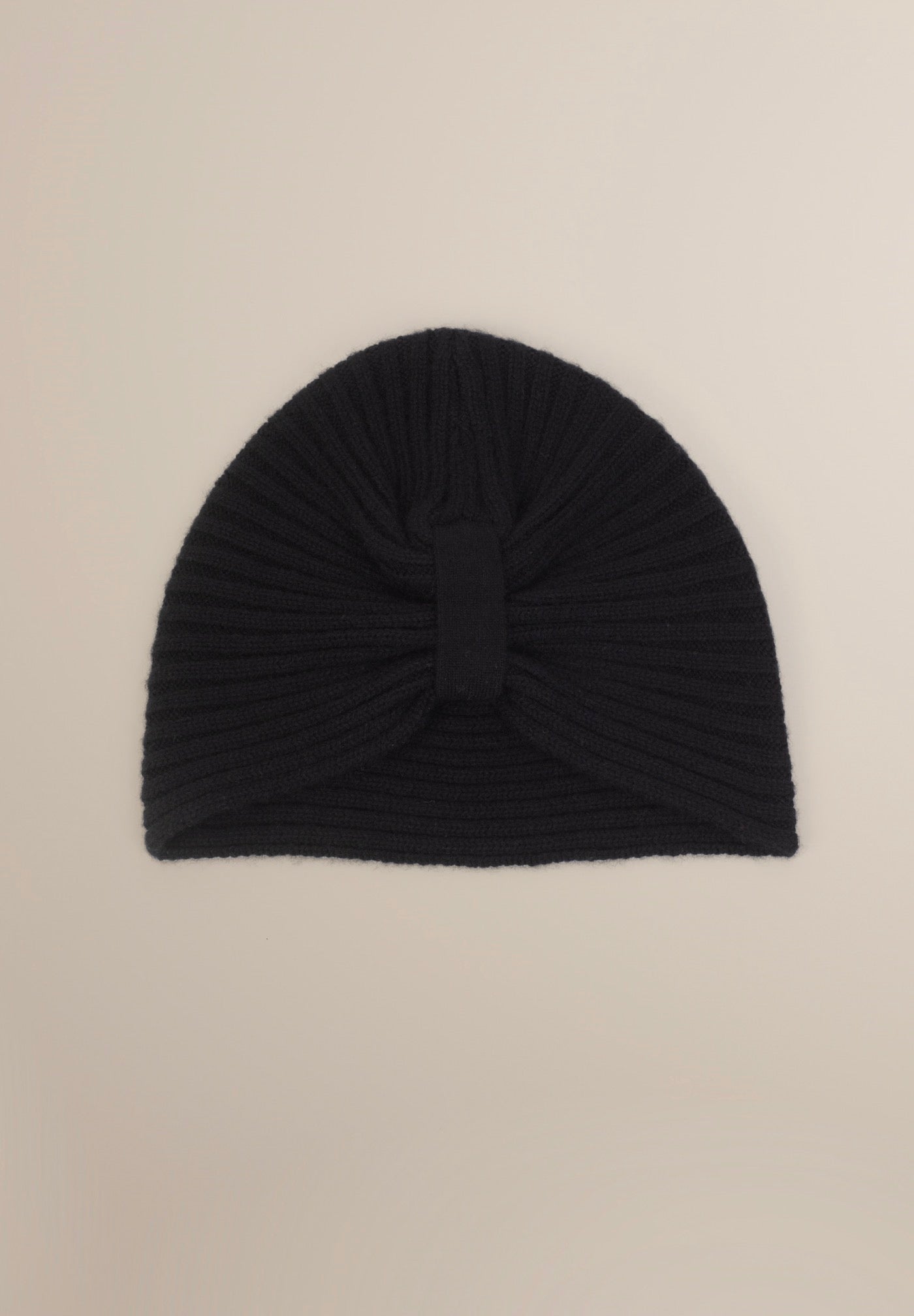 Bonnet 6 Fils Sile - Noir - 100% Cachemire 6 Fils - 2-2 Rib