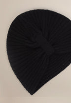 Bonnet 6 Fils Sile - Noir - 100% Cachemire 6 Fils - 2-2 Rib