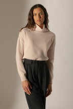 Pull Col Montant - Nethan - Poudre