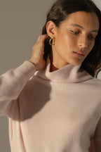 Pull Col Montant - Nethan - Poudre
