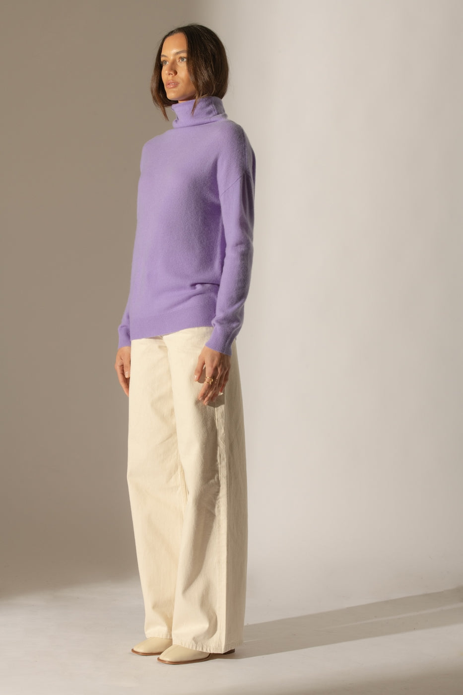 Pull Col Montant - Nethan - Lavande