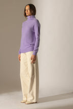Pull Col Montant - Nethan - Lavande
