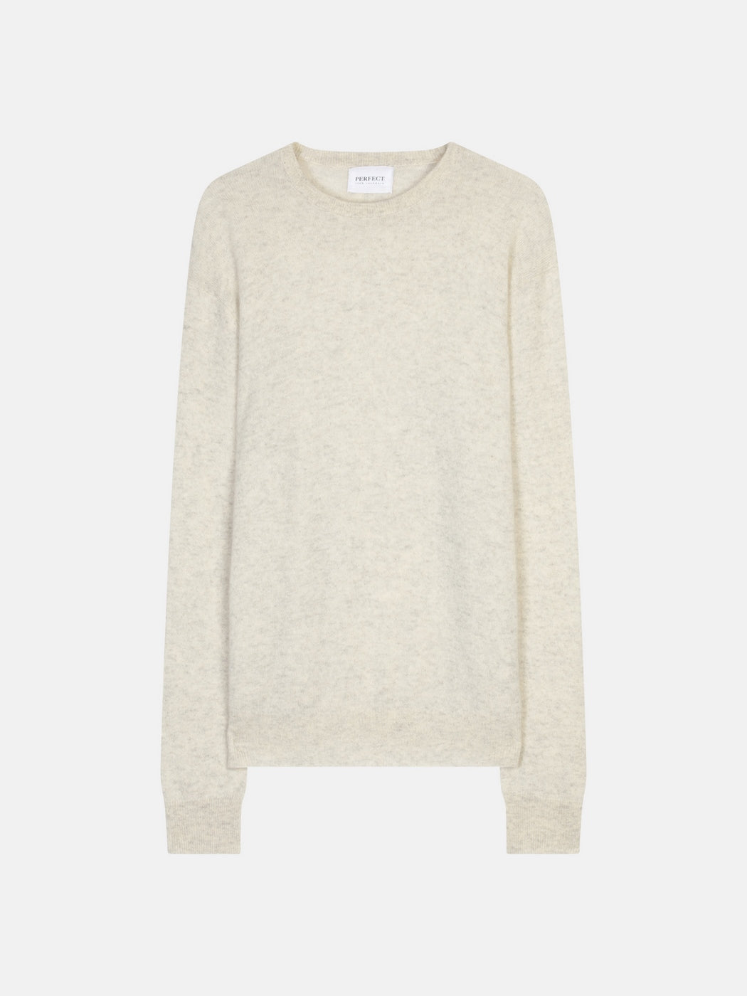 Pull Col Rond - Blake - Gris Perle Chiné
