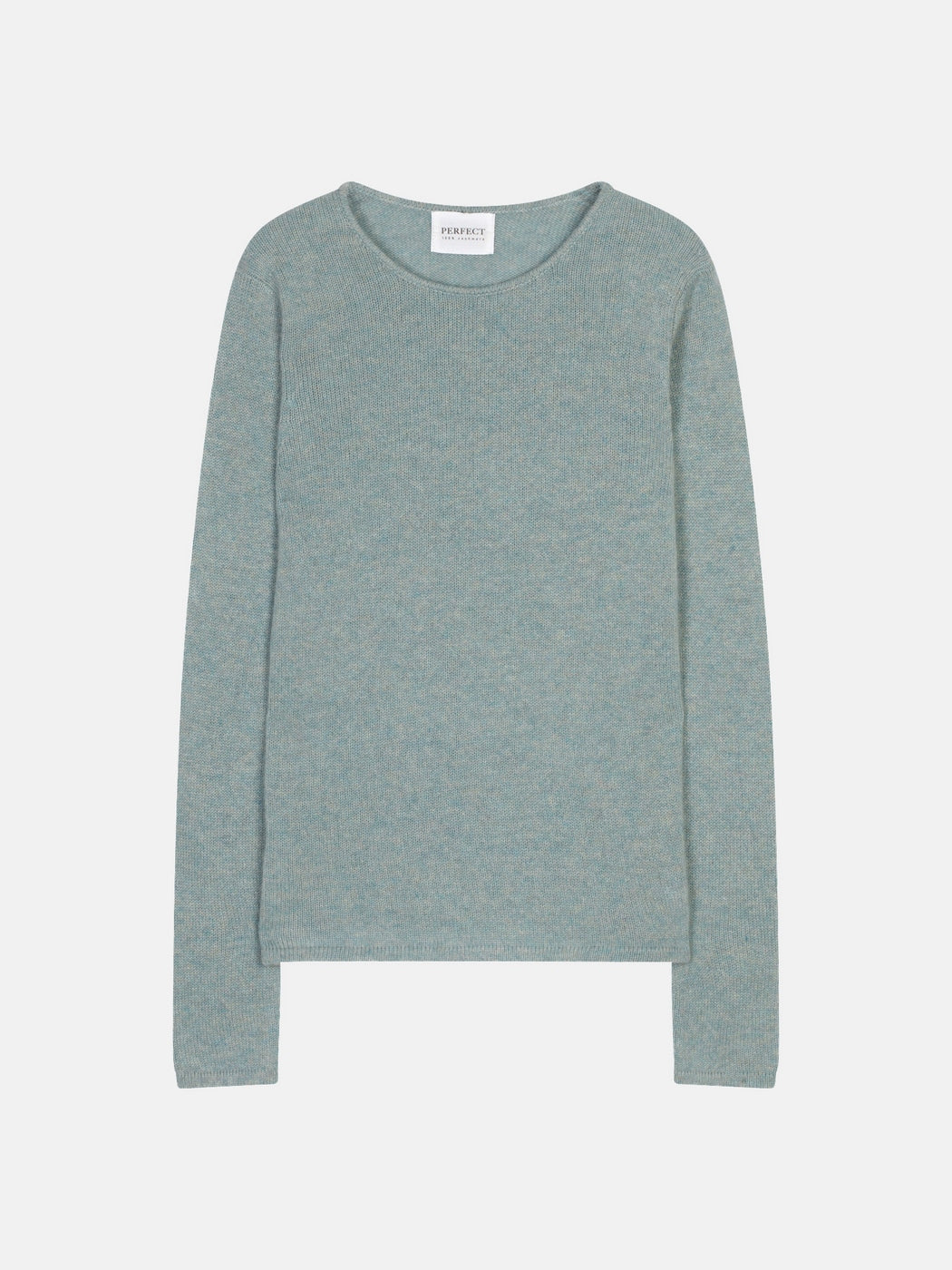 Pull Col Rond 4 Fils Marya - 100% Cachemire 4 Fils - Céladon Chiné - Women