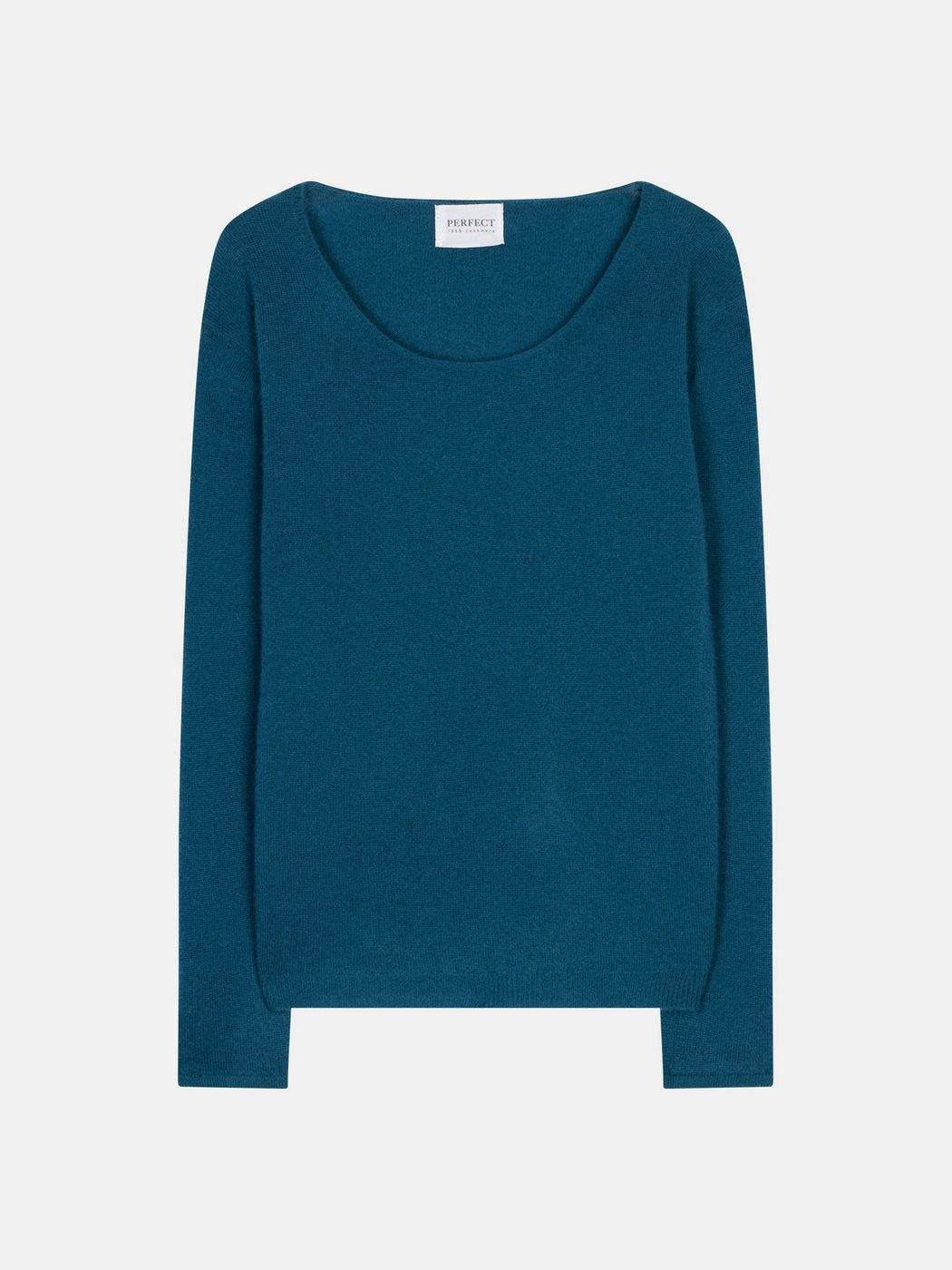 Pull Col Bateau Lindsay - 100% Cachemire 2 Fils - Paon - Women