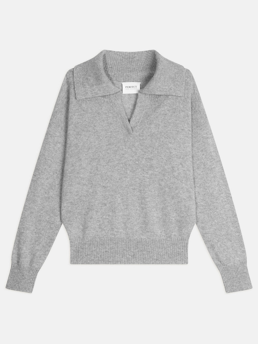 Pull Col Châle Croisé - Crimson - Nuage Chiné