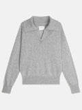Pull Col Châle Croisé - Crimson - Nuage Chiné