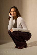 Pull Col Rond - Opame - Gris Perle Chiné