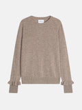Pull Col Rond Volants Poignets - Luing - Caribou Chiné