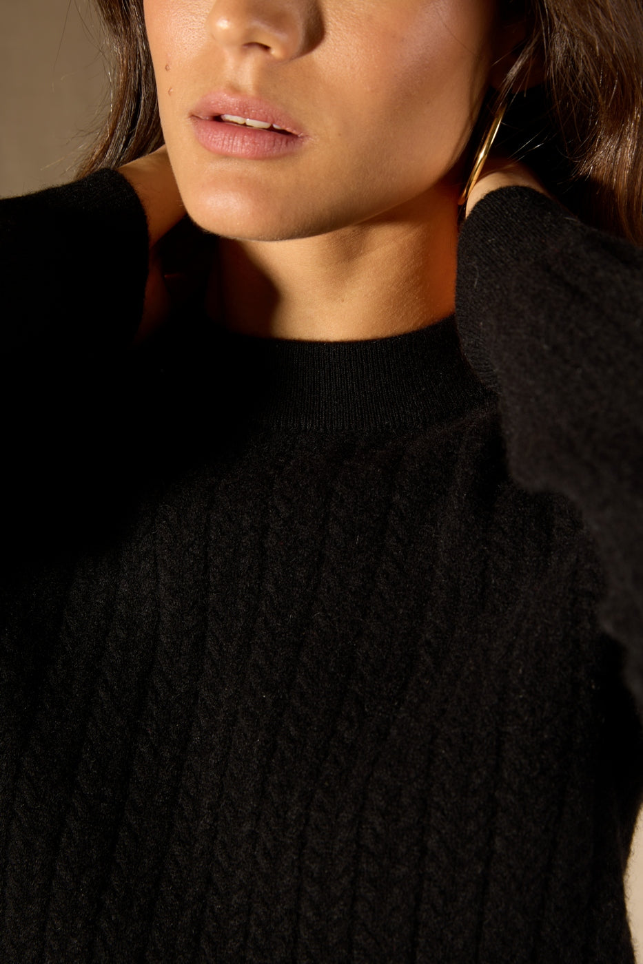 Pull Col Rond - Maelle - Noir