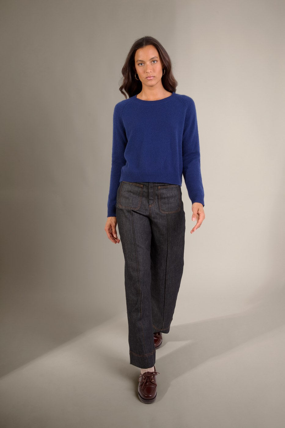 Pull Col Rond 4 Fils - Lila - Minuit