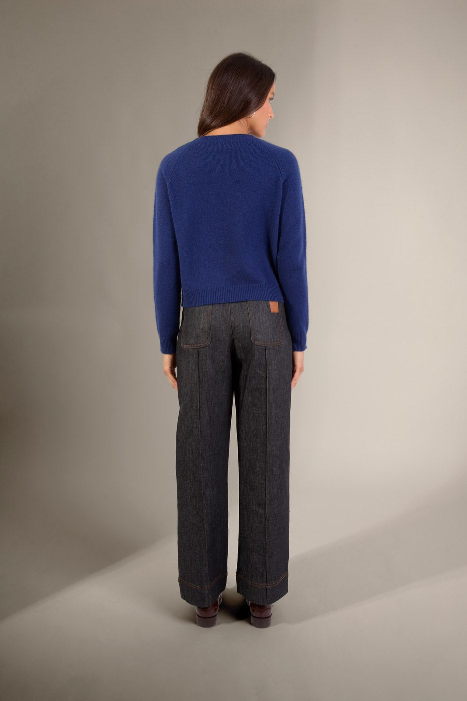 Pull Col Rond 4 Fils - Lila - Minuit